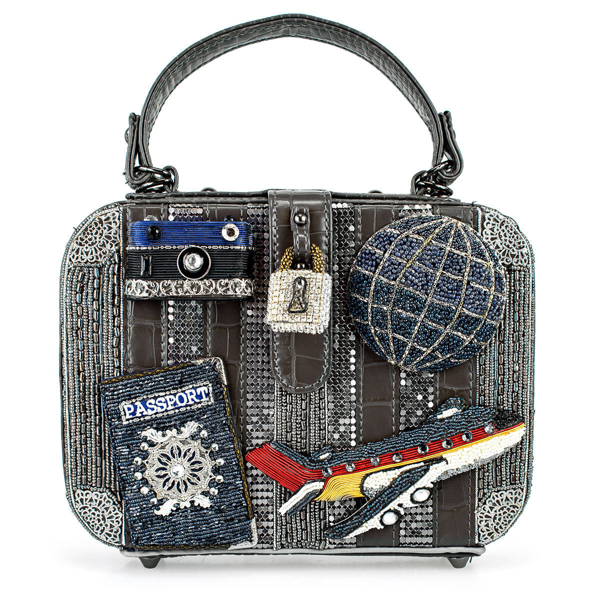 Mile High Handbag beaded - Top Handle 1