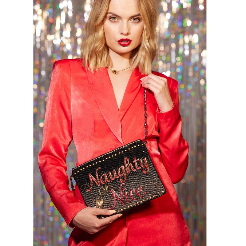 Naughty or Nice Crossbody Clutch Handbag