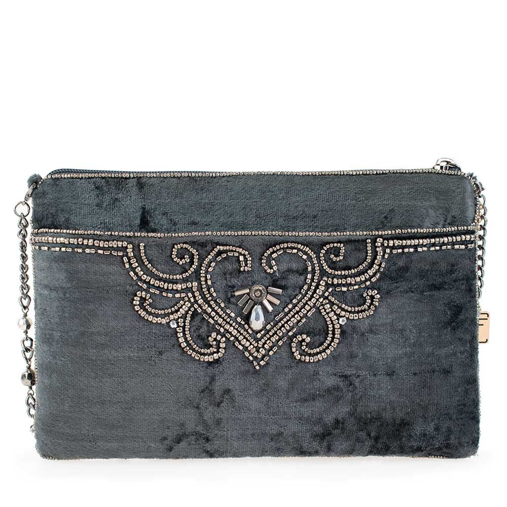 Night Light Pewter Mini Crossbody Handbag back