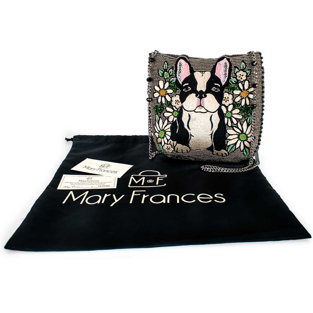 Pardon My Frenchie Crossbody Handbag beaded - 10