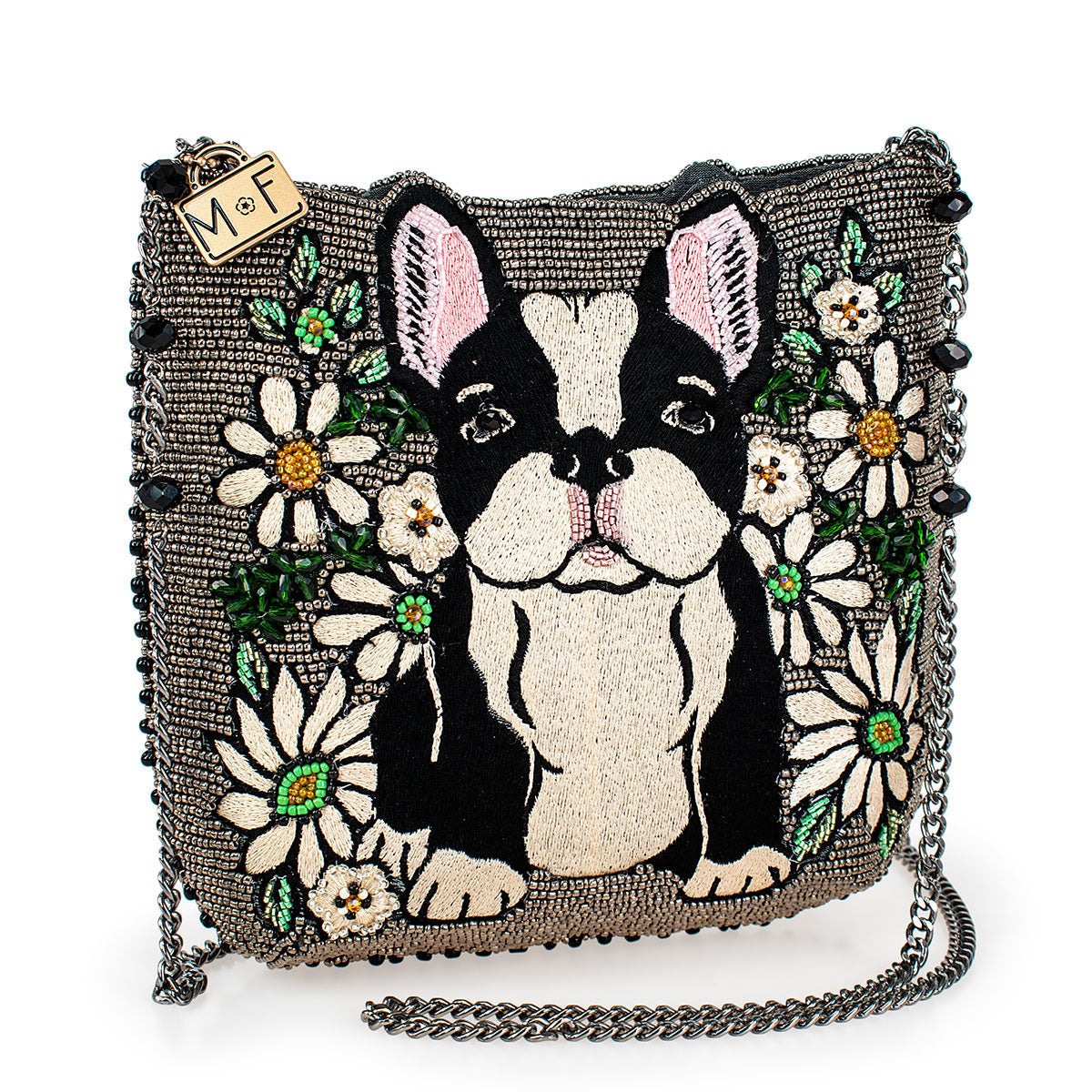 Pardon My Frenchie Crossbody Handbag beaded - 6