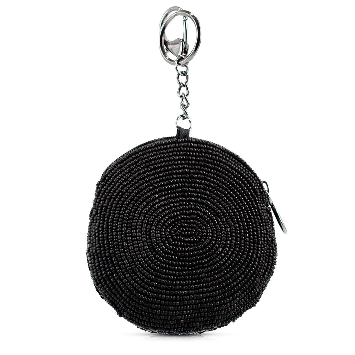 Petal Me Black Coin Purse beaded - 2