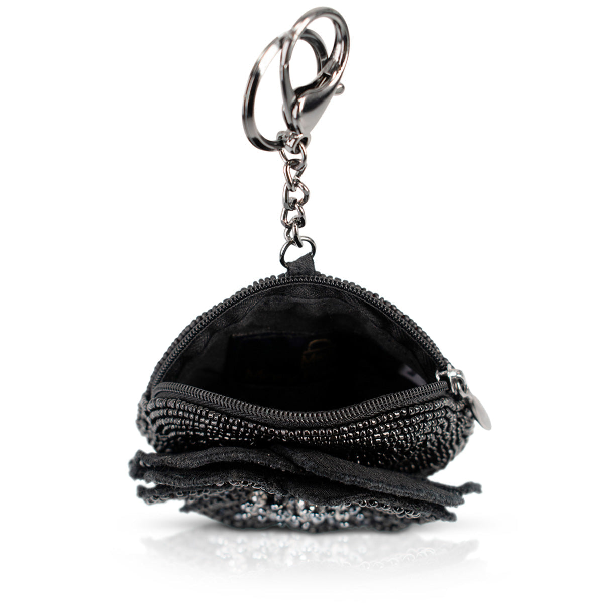 Petal Me Black Coin Purse beaded - 4