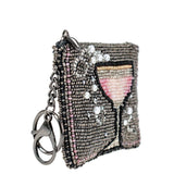 Pink Champagne Coin Purse/Key Fob - Purse