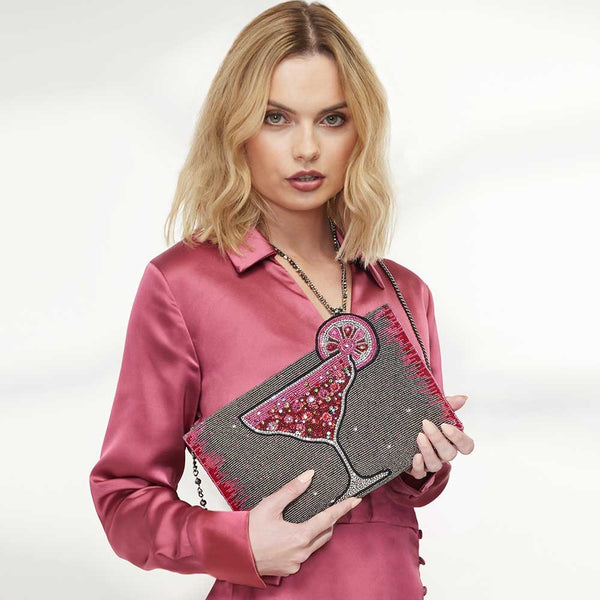Pink Martini Crossbody Clutch Handbag