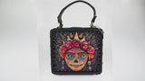 La Reina Beaded Sugar Skull Top Handle Handbag Video