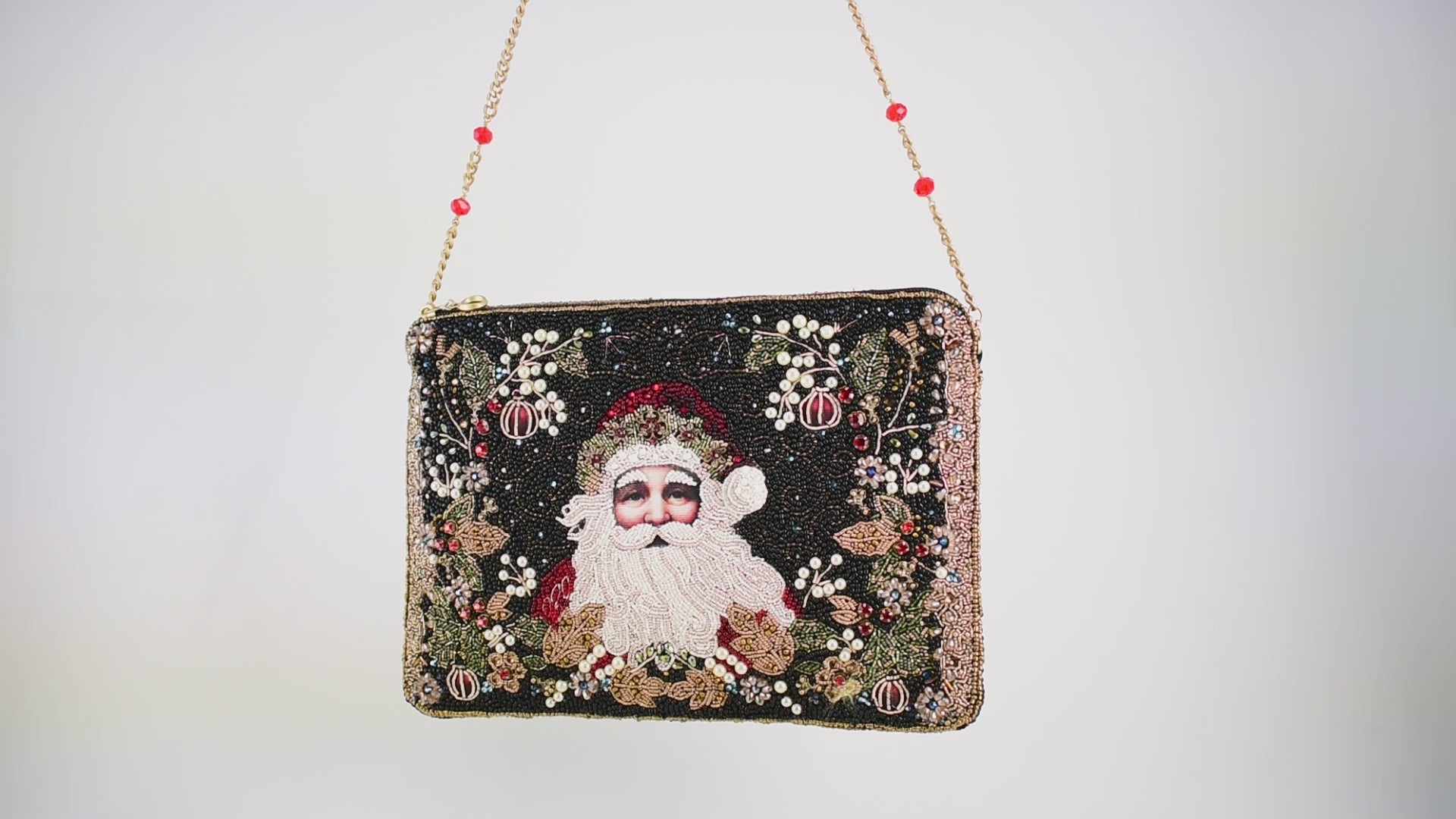Holiday Magic Santa Shoulder Handbag