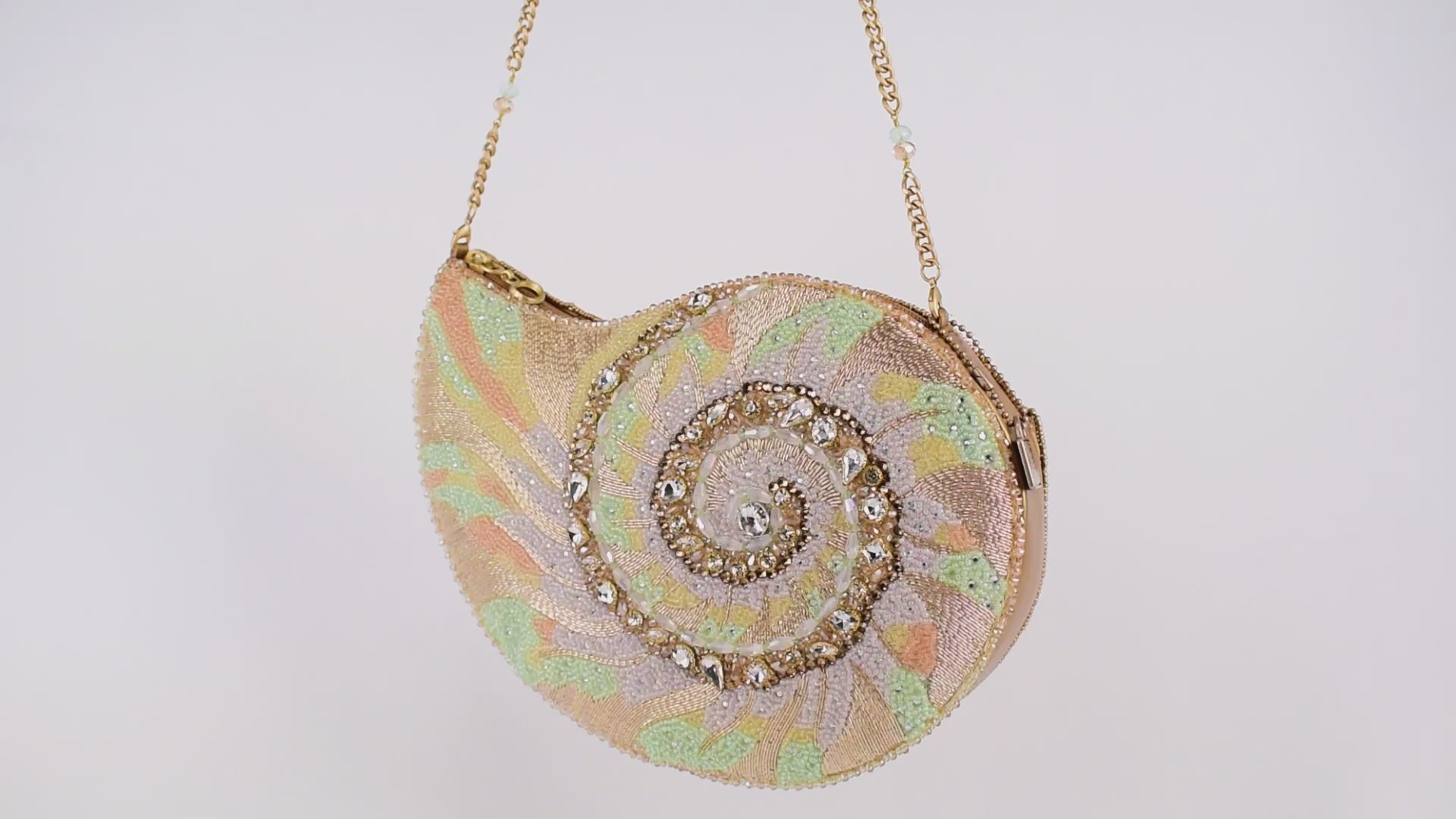 Down By the Sea Beaded Shell Crossbody Handbag Purse Video