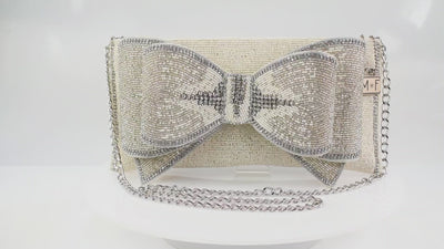Fancy Bow Beaded Handbag Video