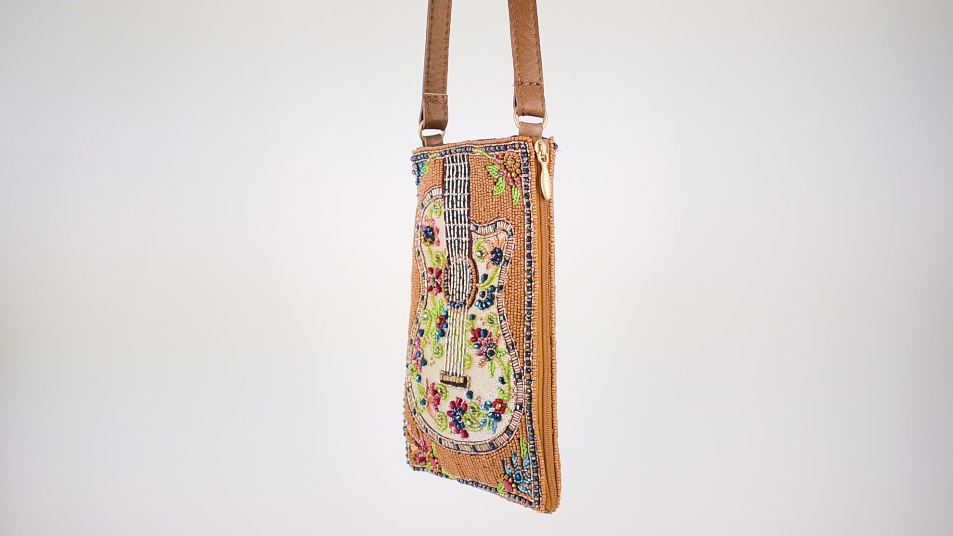 Garden Groove Guitar Crossbody Phone Bag
