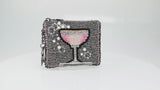 Pink Champagne Coin Purse/Key Fob