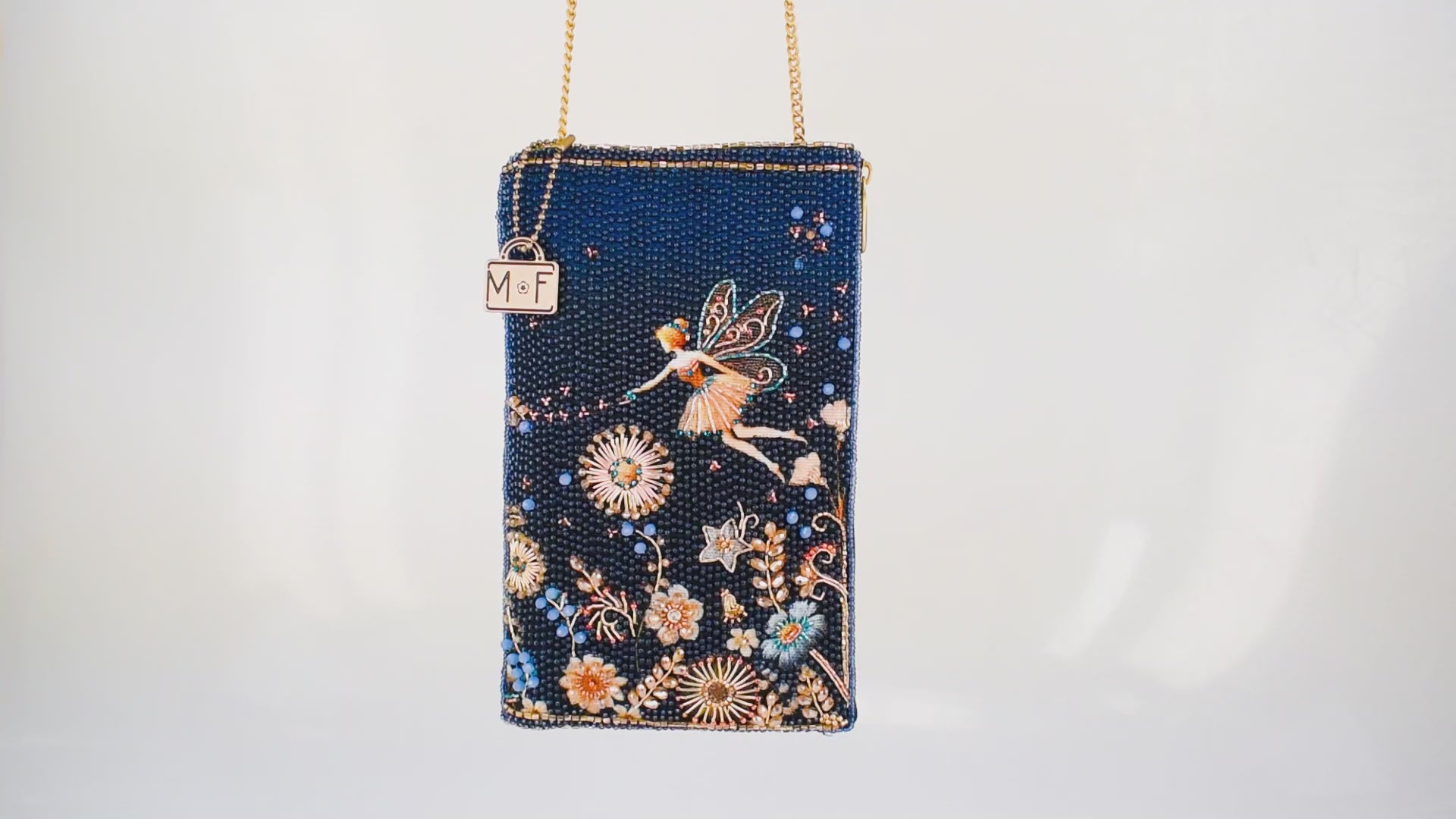 Fairy Dust Beaded Crossbody Phone Bag - Mary Frances