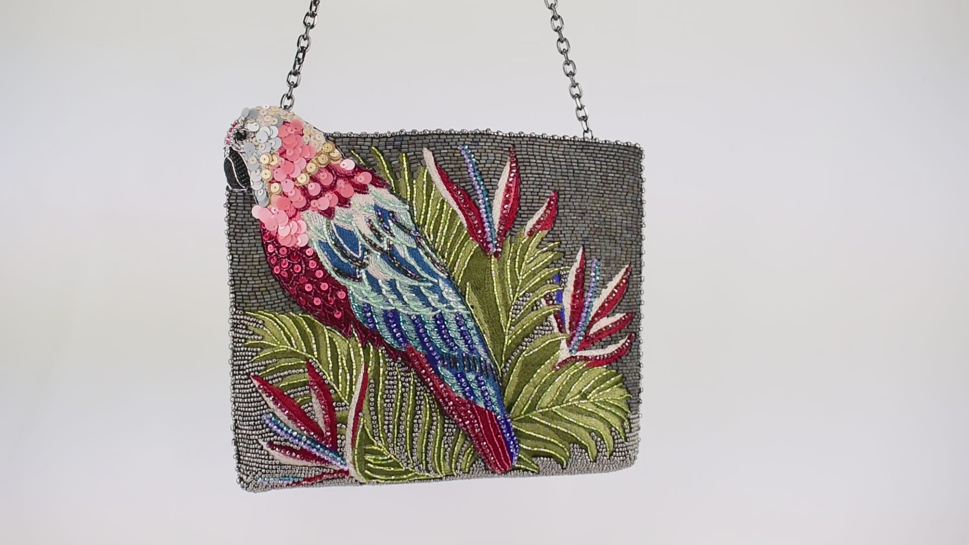 Rainforest Parrot Colorful Crossbody Handbag