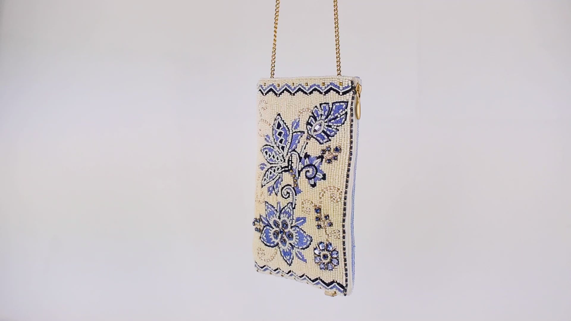 Easy Street Beaded Floral Crossbody Phone Bag Video