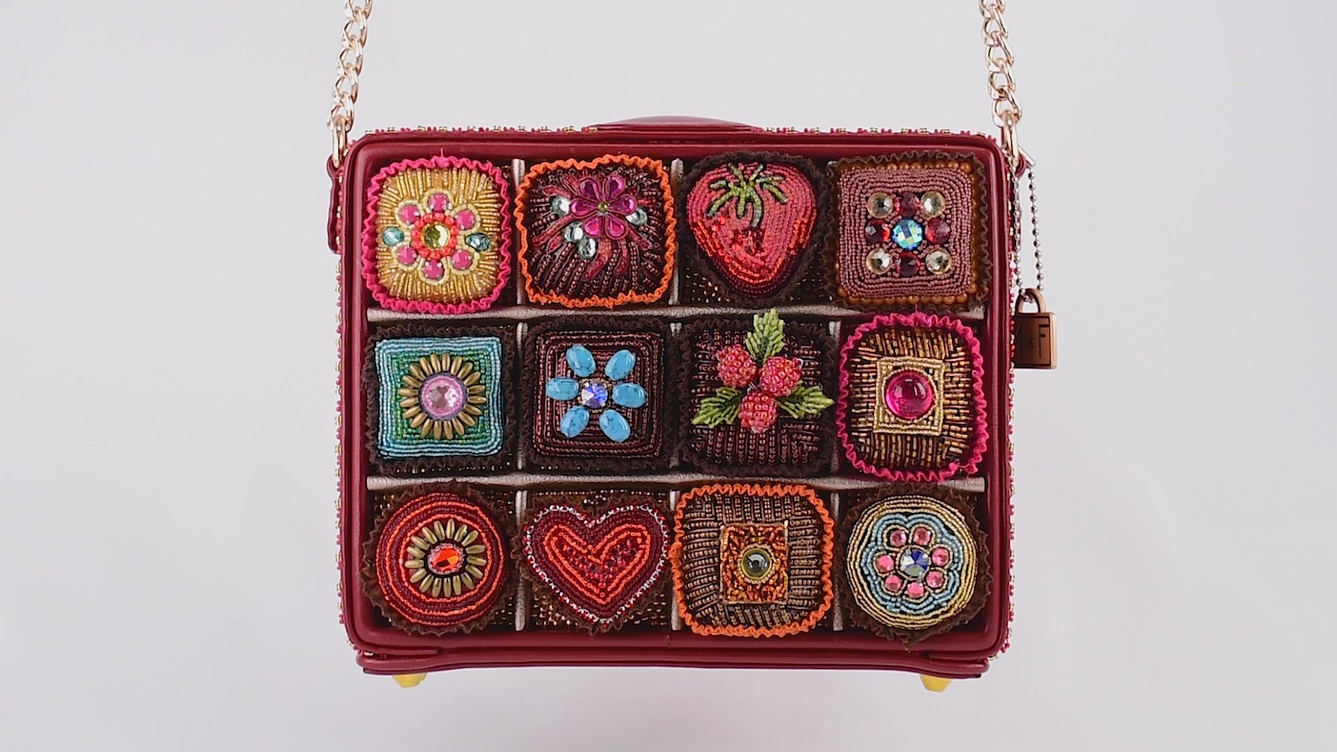 Sweet Indulgence Beaded Candy Box Crossbody Shoulder Handbag Video