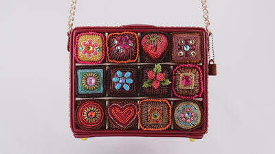 Sweet Indulgence Beaded Candy Box Crossbody Shoulder Handbag Video