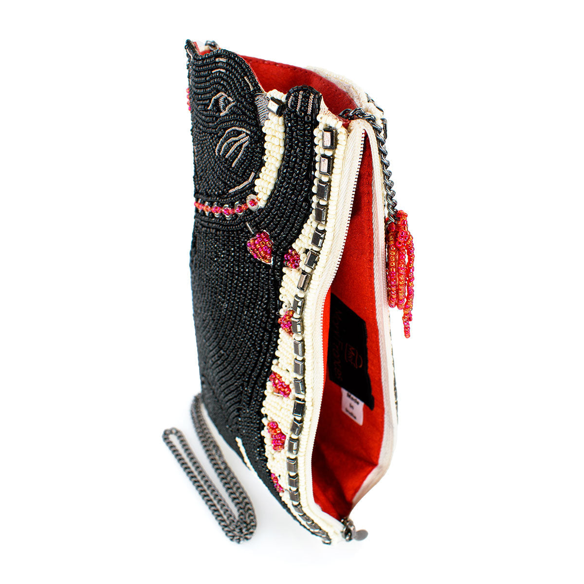 Purr-suit Beaded Playful Cat Crossbody Phone Bag - Mary Frances