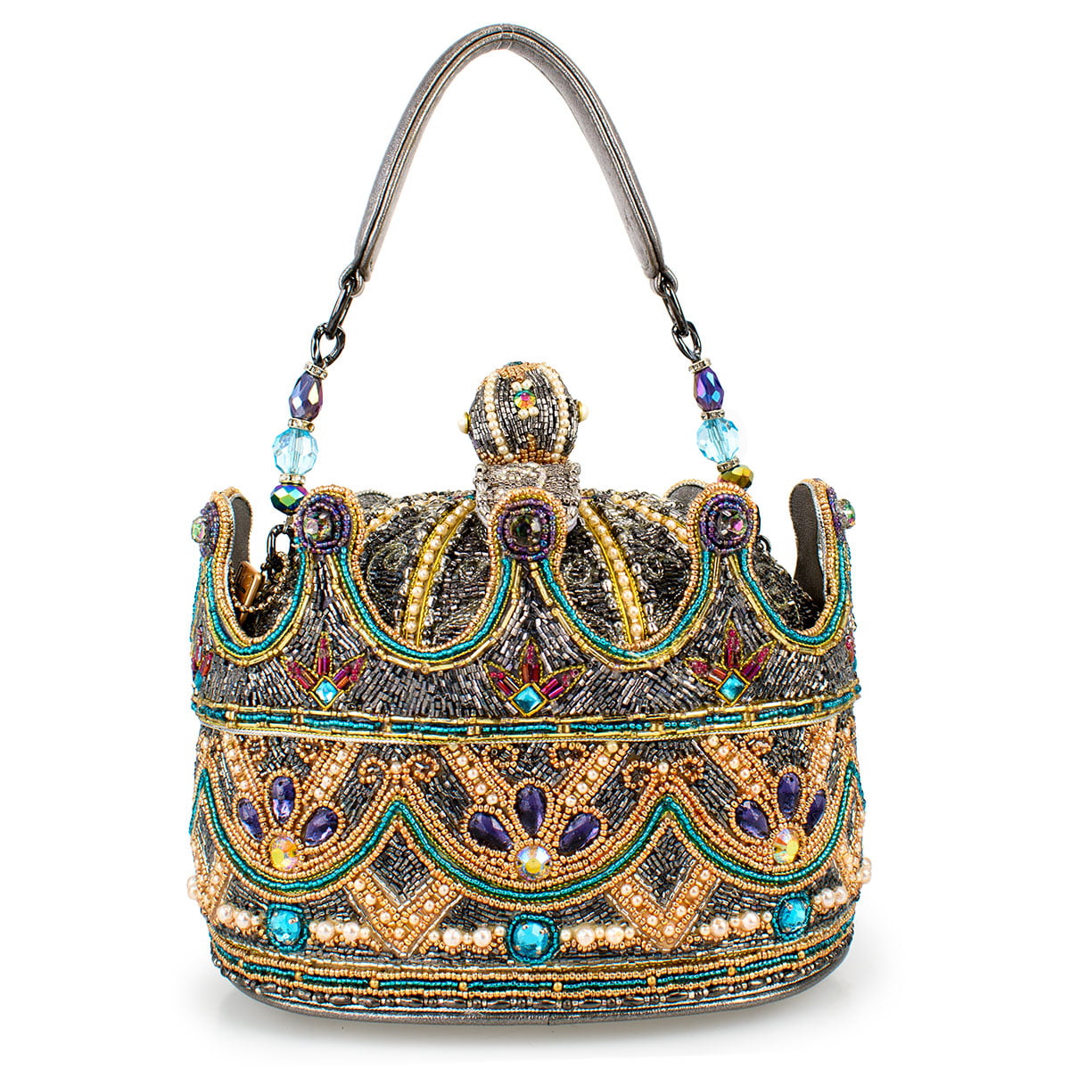 Royal Status Top Handle Bag beaded - Handbag 4
