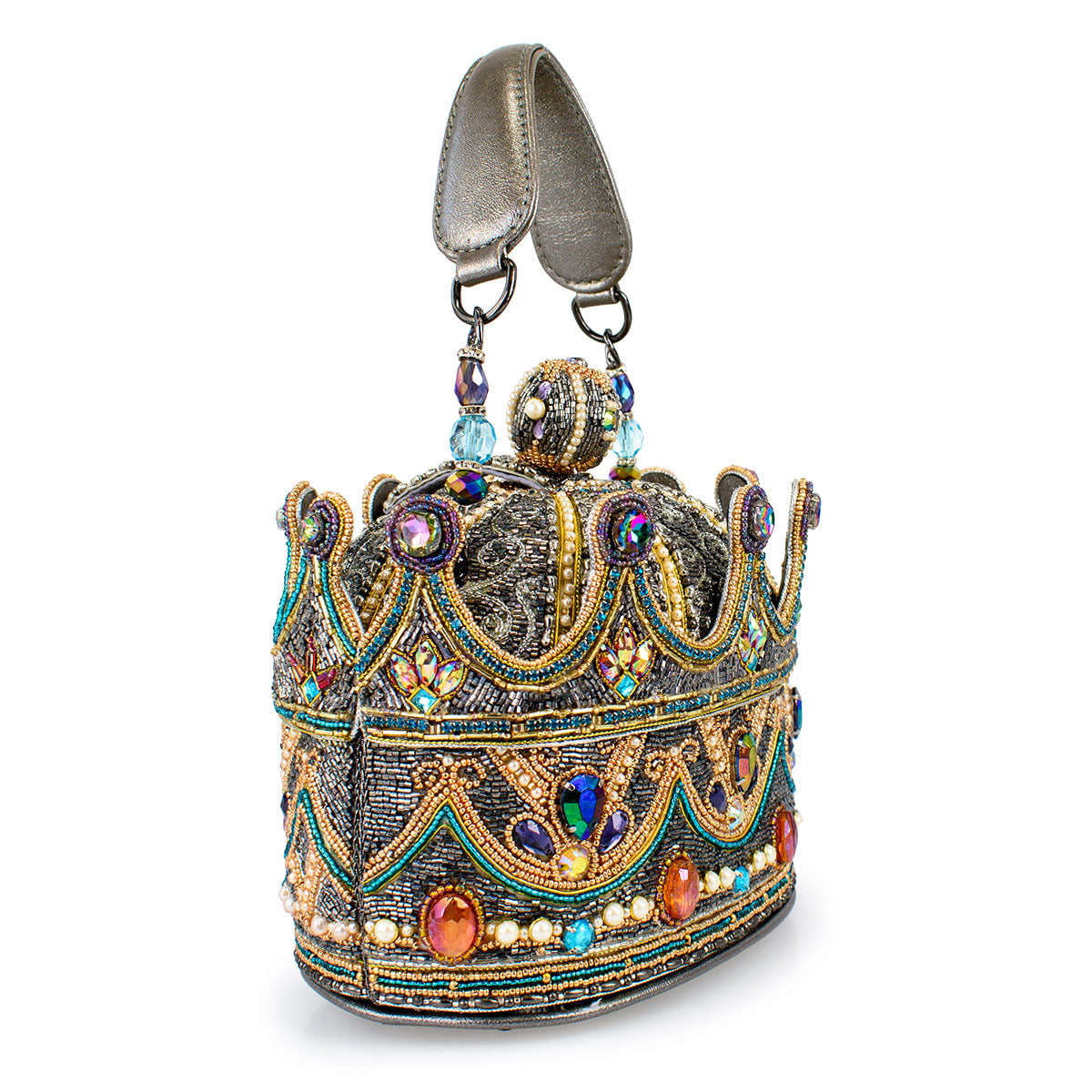 Royal Status Top Handle Bag beaded - Handbag 5