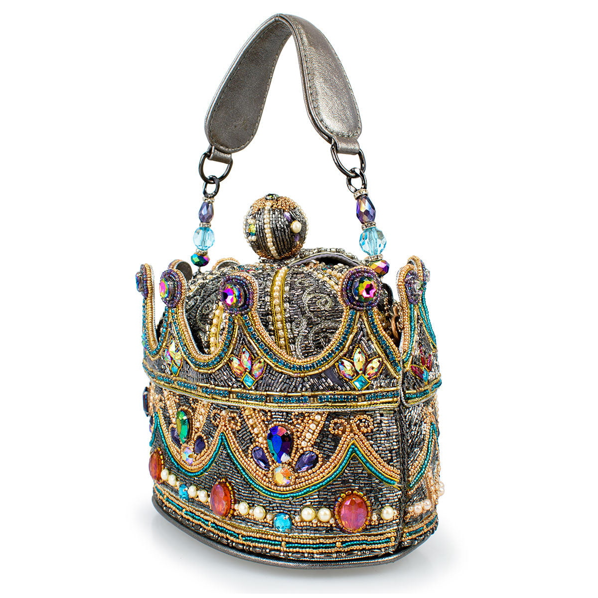 Royal Status Top Handle Bag beaded - Handbag 6