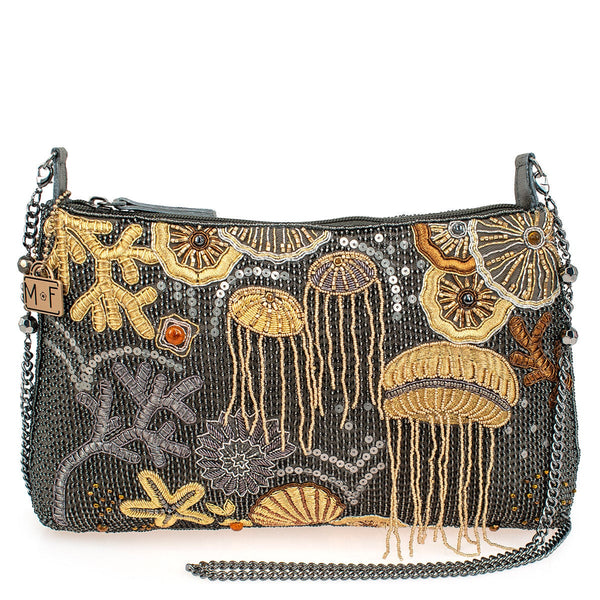 Lavish Beaded Bridal Crossbody Clutch Handbag - Mary Frances