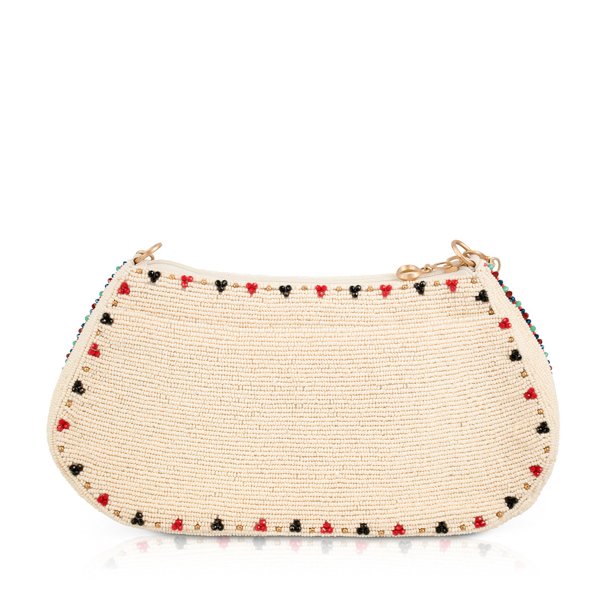 Shuffle Playing Cards Beaded Crossbody Handbag
