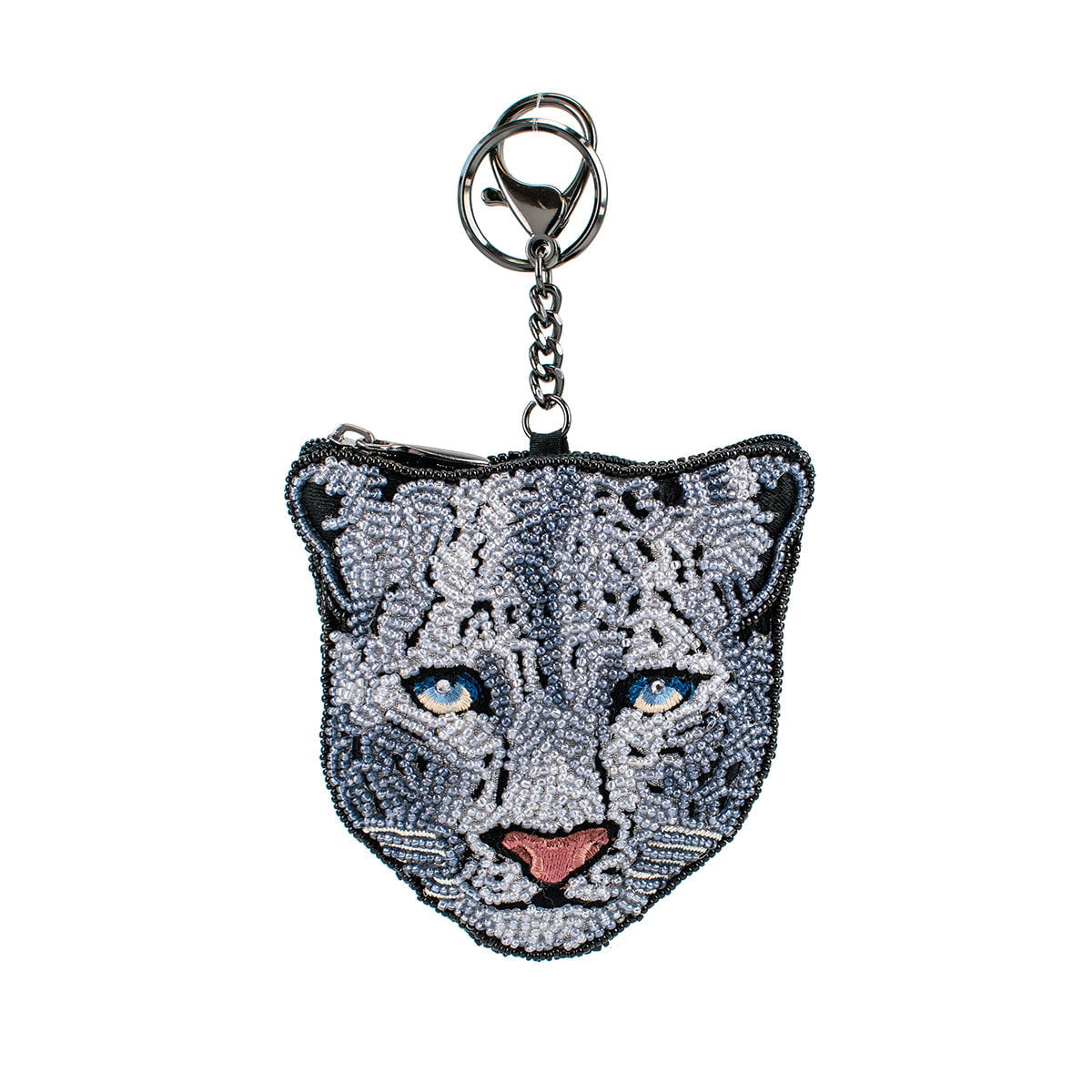 Snow Leopard Coin Purse beaded - 1