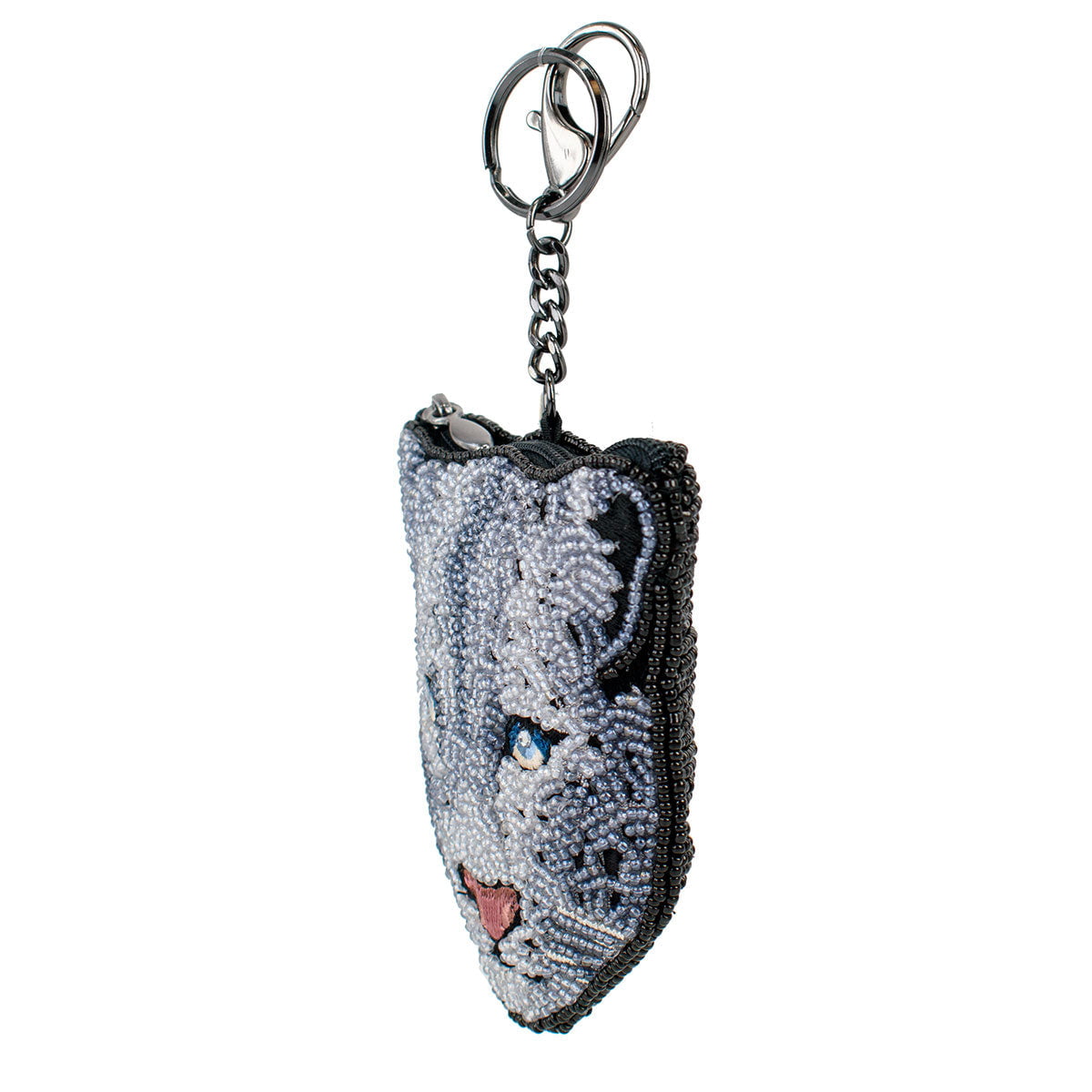 Snow Leopard Coin Purse beaded - 4