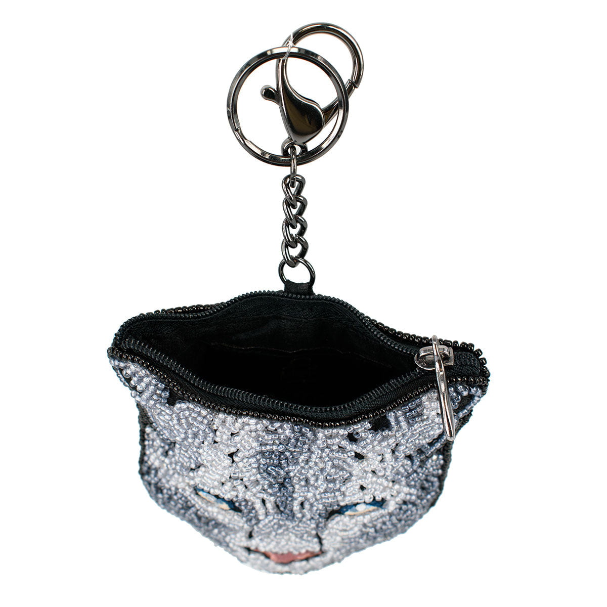Snow Leopard Coin Purse beaded - 5