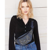 Star Studded Belt Sling Bag - Waist