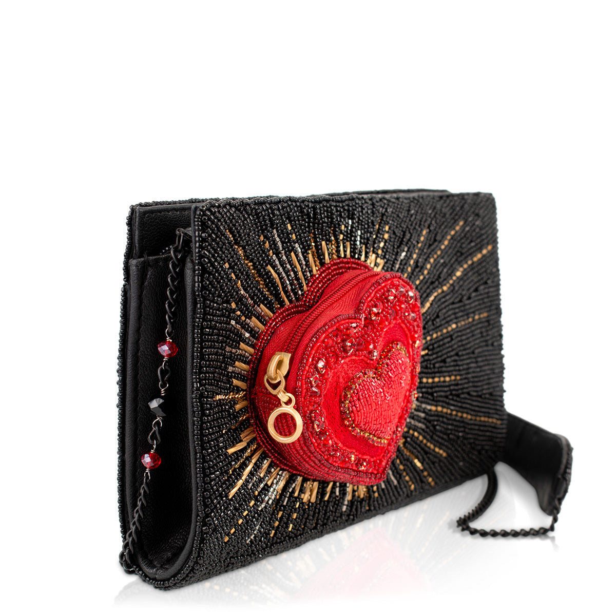 Stole My Heart Shoulder Handbag beaded - Crossbody 3