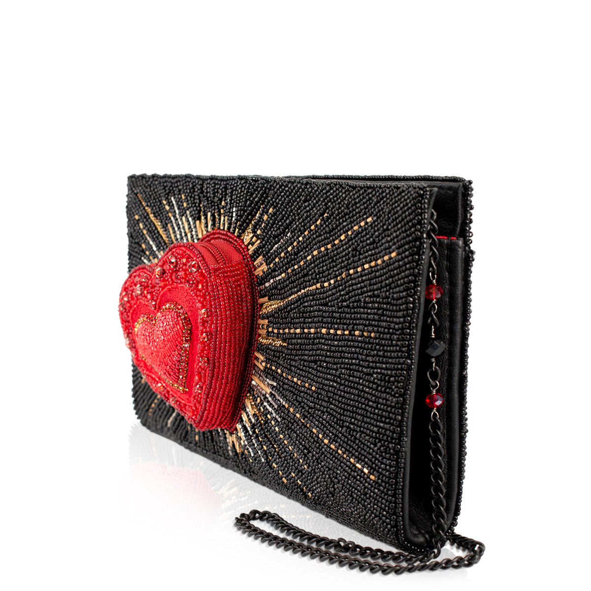 Stole My Heart Shoulder Handbag beaded - Crossbody 4