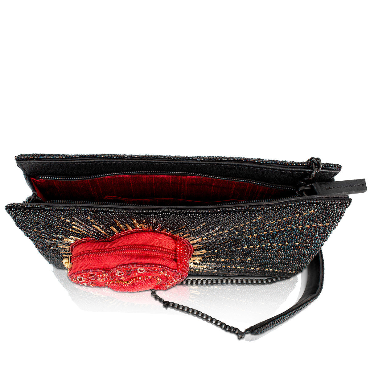 Stole My Heart Shoulder Handbag beaded - Crossbody 5