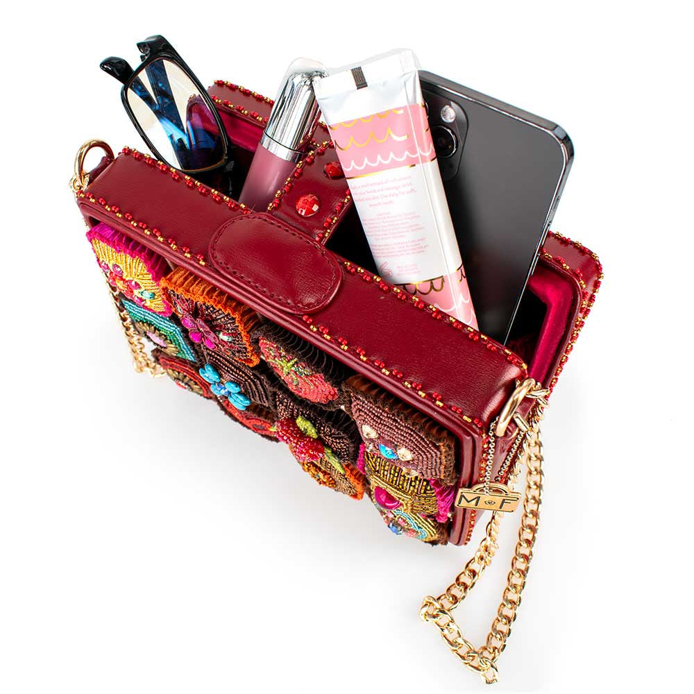 Sweet Indulgence Beaded Candy Box Crossbody Handbag - Mary
