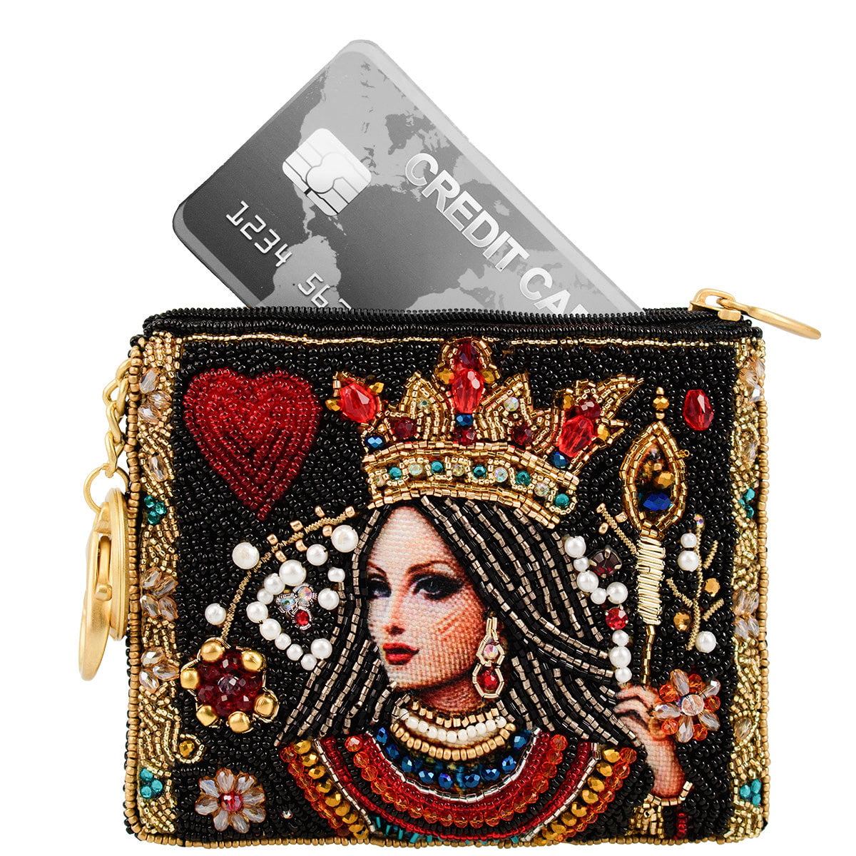 The Queen Coin Purse beaded - 6
