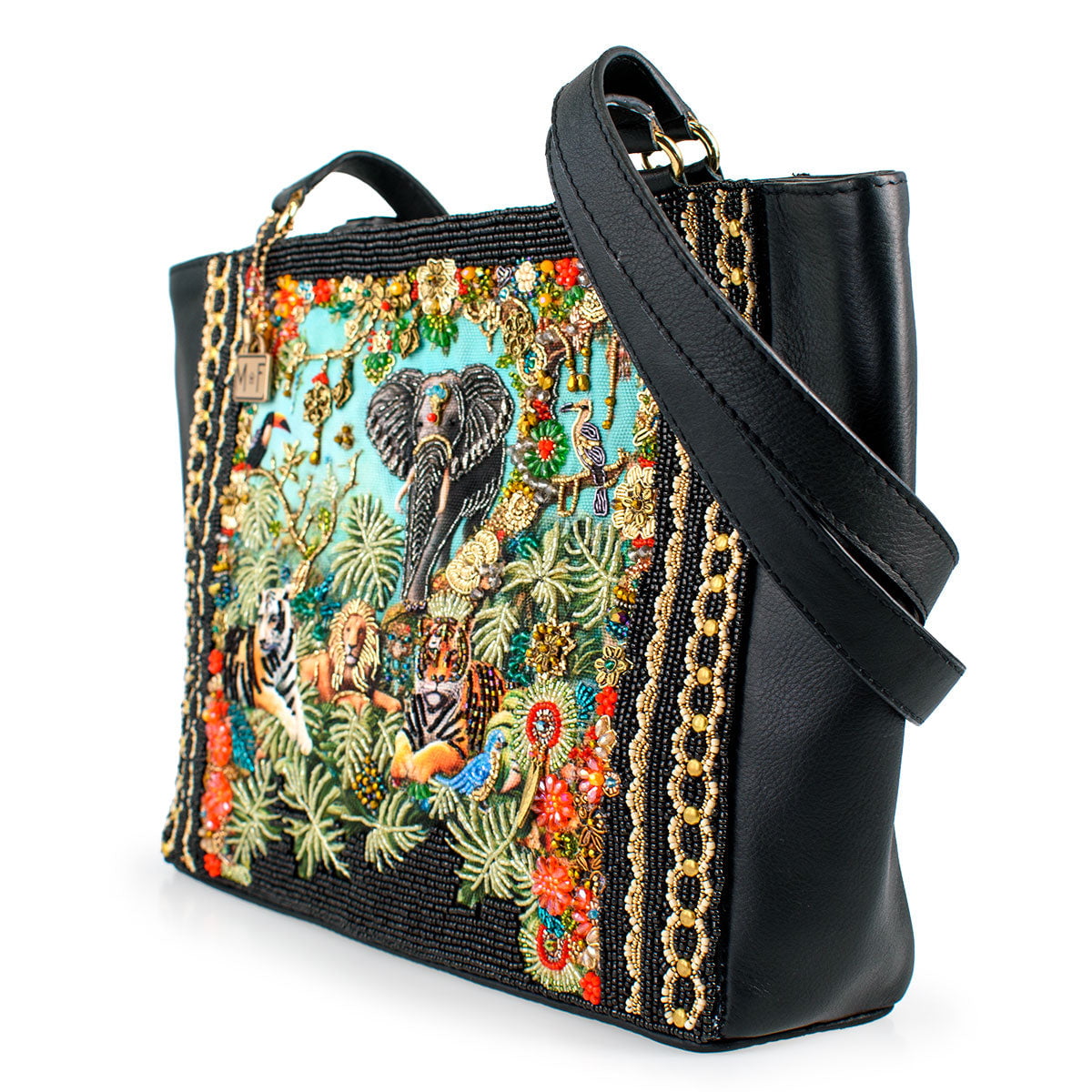 Wild Kingdom Tote Handbag beaded - 5