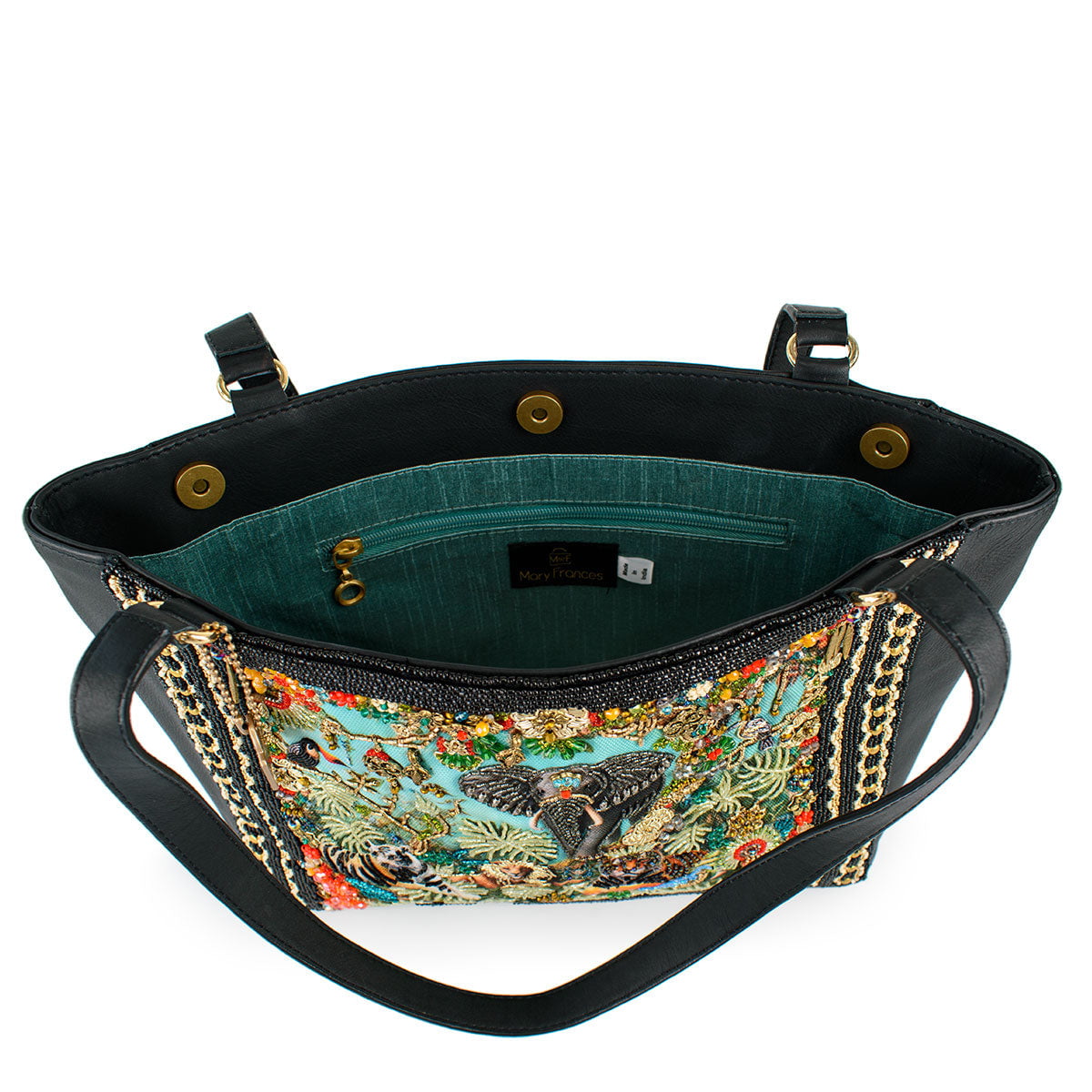 Wild Kingdom Tote Handbag beaded - 6