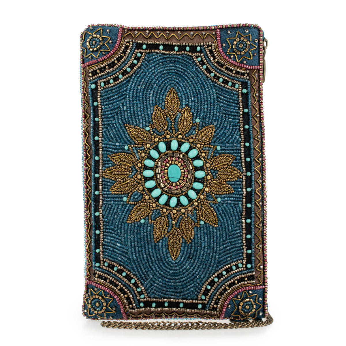 World Charm Crossbody Phone Bag beaded - 1