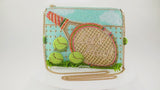 Tennis Time Beaded Crossbody Handbag