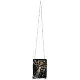 Bubbly Champagne Beaded Crossbody Handbag