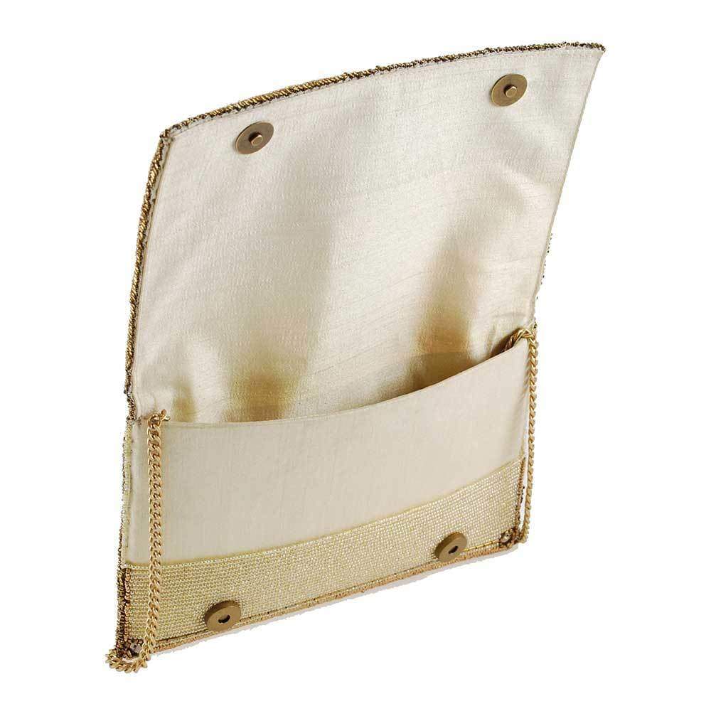 Sugar Coated Beaded Bridal Fringe Crossbody Clutch Handbag – Mary Frances  Accessories