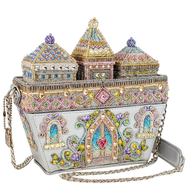 Lavish Beaded Bridal Crossbody Clutch Handbag - Mary Frances