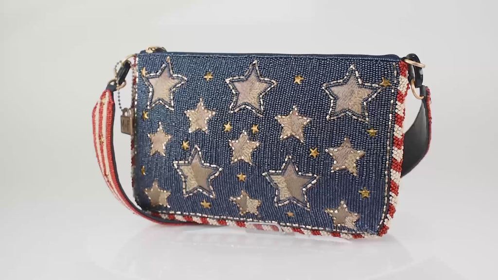 Mary Frances Americana Crossbody Phone Bag & Earbud Case