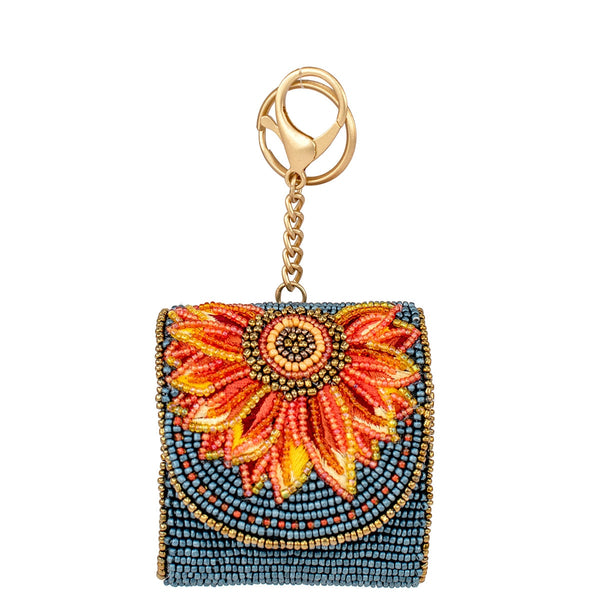 Denim Sunflower Earbud Case