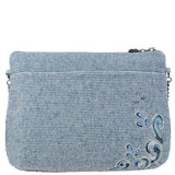 Dolphin Love Beaded Crossbody Clutch Handbag