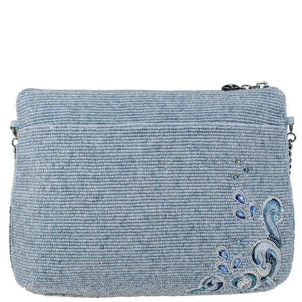 Dolphin Love Beaded Crossbody Clutch Handbag