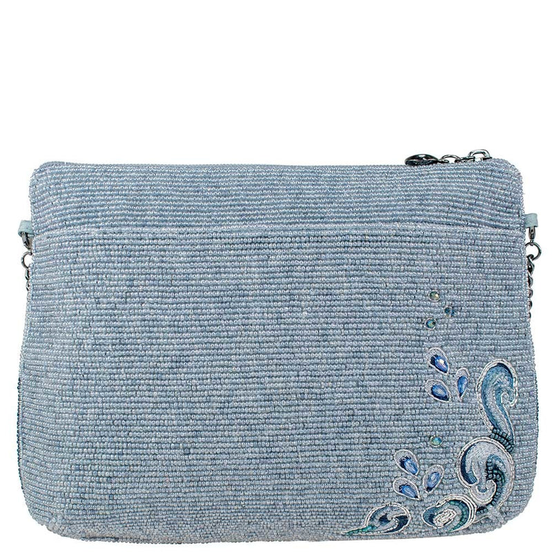 Dolphin Love Beaded Crossbody Clutch Handbag
