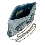 Dolphin Love Beaded Crossbody Clutch Handbag