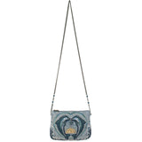 Dolphin Love Beaded Crossbody Clutch Handbag