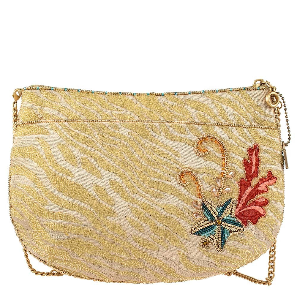 Mary Frances Down Under Beaded Crossbody Clutch